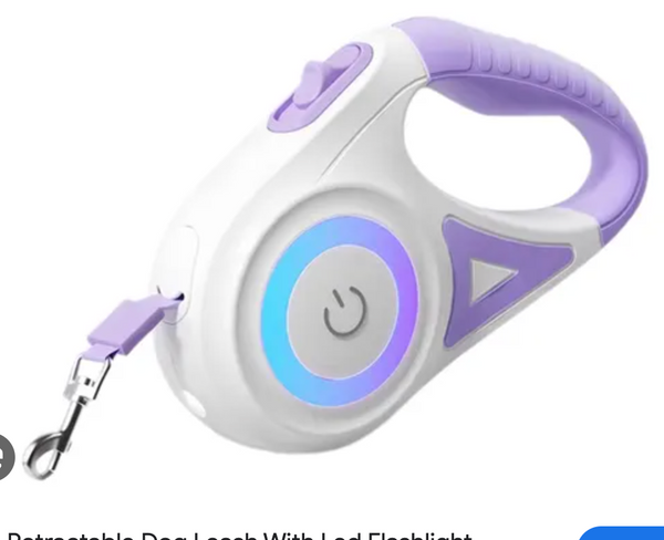 Retractable Dog Leash & Collar Set